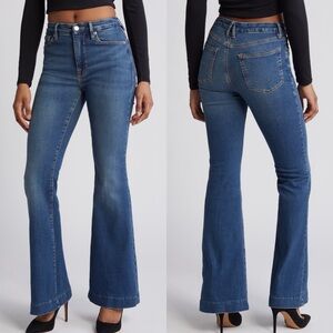 Good American Blue Flare Jeans